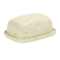 Butter dish in yellow egg back home