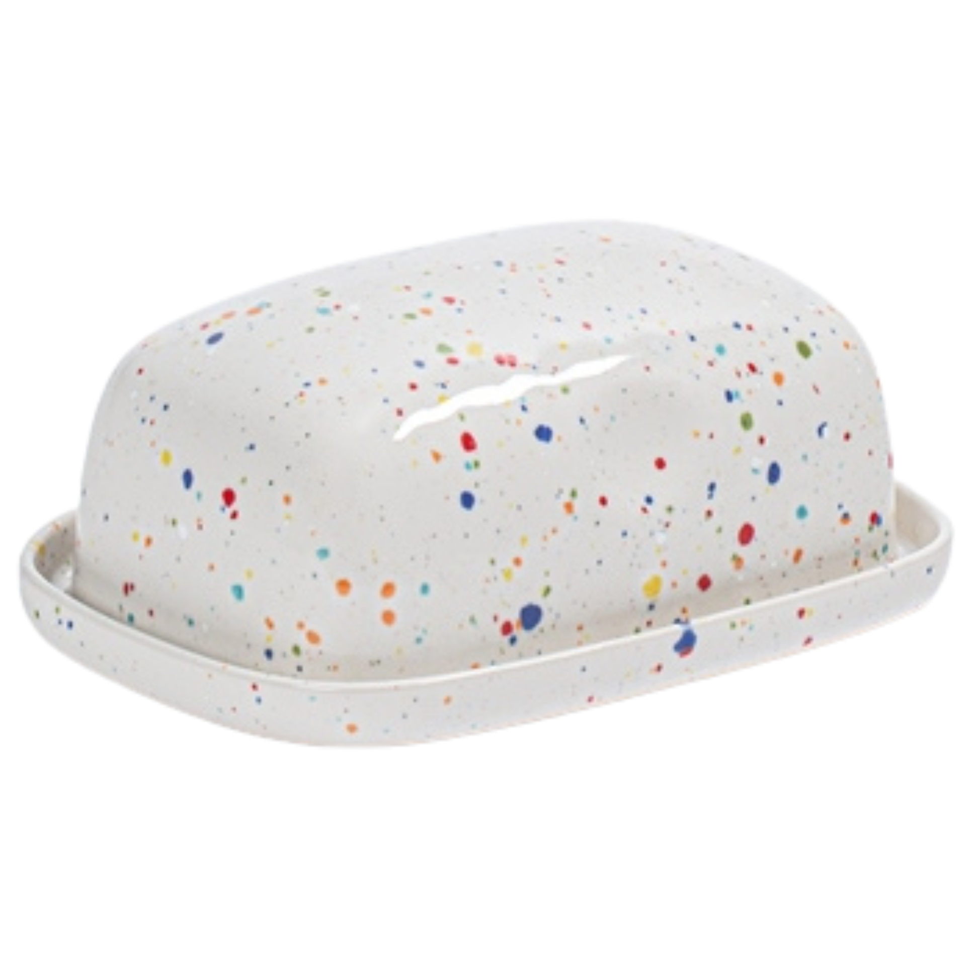 Keramik Butterdose New Party Weiß | Egg Back Home