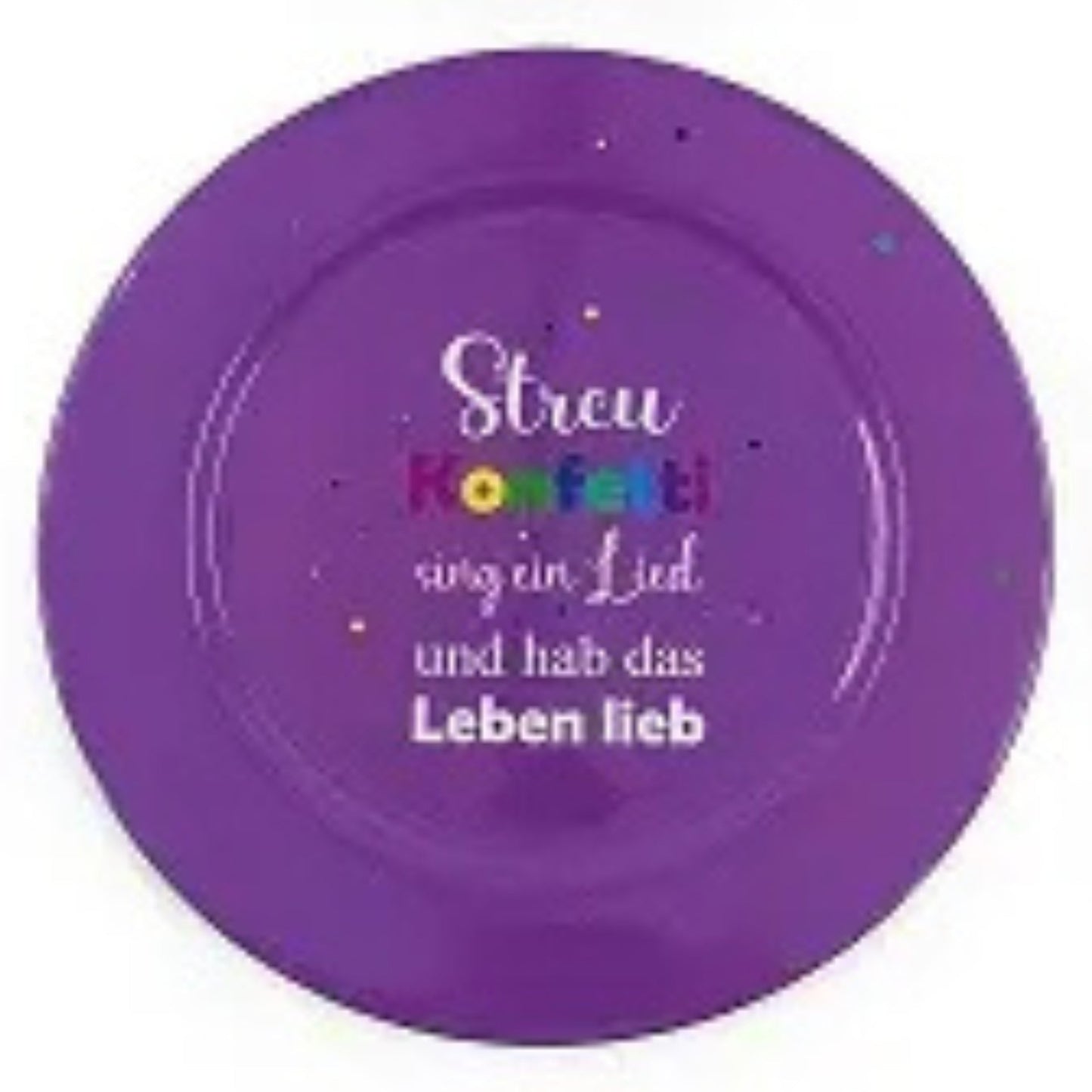 dekoteller gross lila