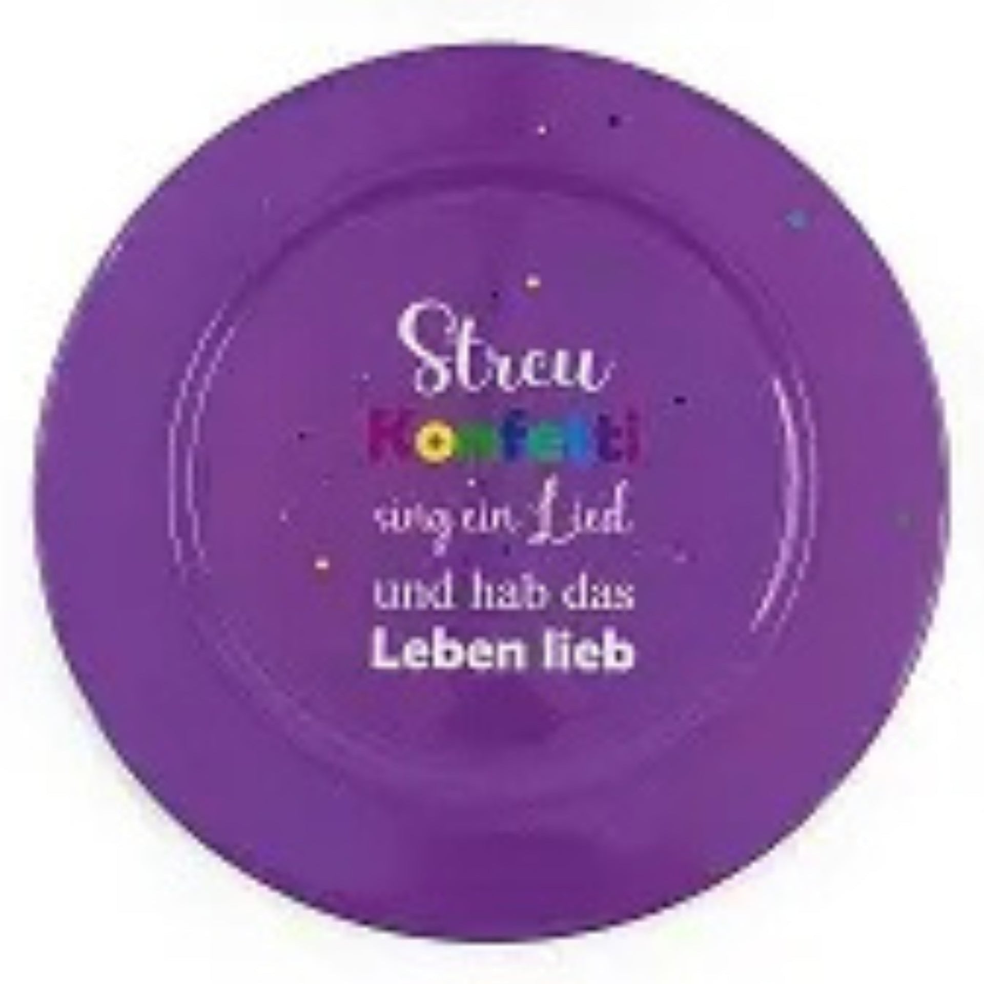 dekoteller gross lila