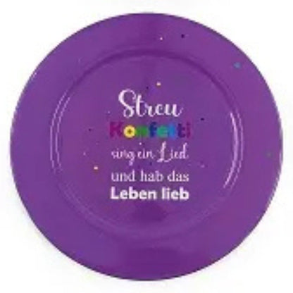 dekoteller gross lila