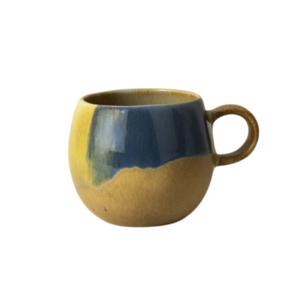 Coral Keramik Tasse groß Bunt I 2 Stück