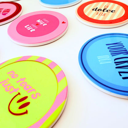 Keramik Untersetzer Blau - Trust