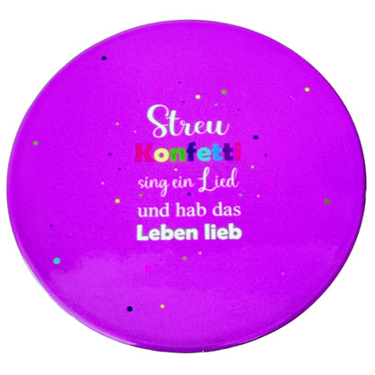 bunter lila keramik deko untersetzer