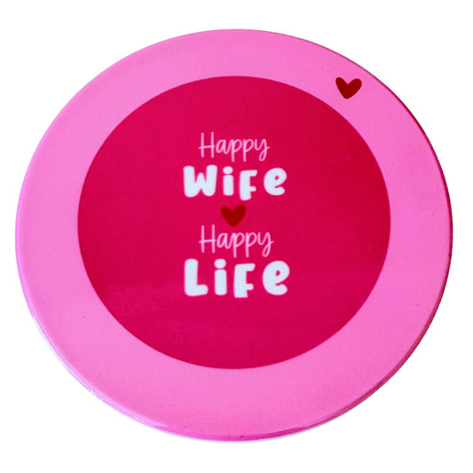 happy wife happy life untersetzer