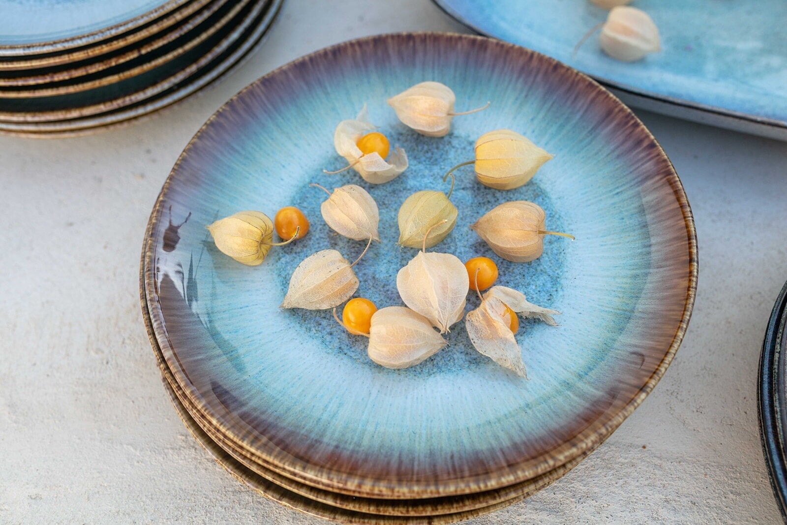 Alegria Teller groß Blau