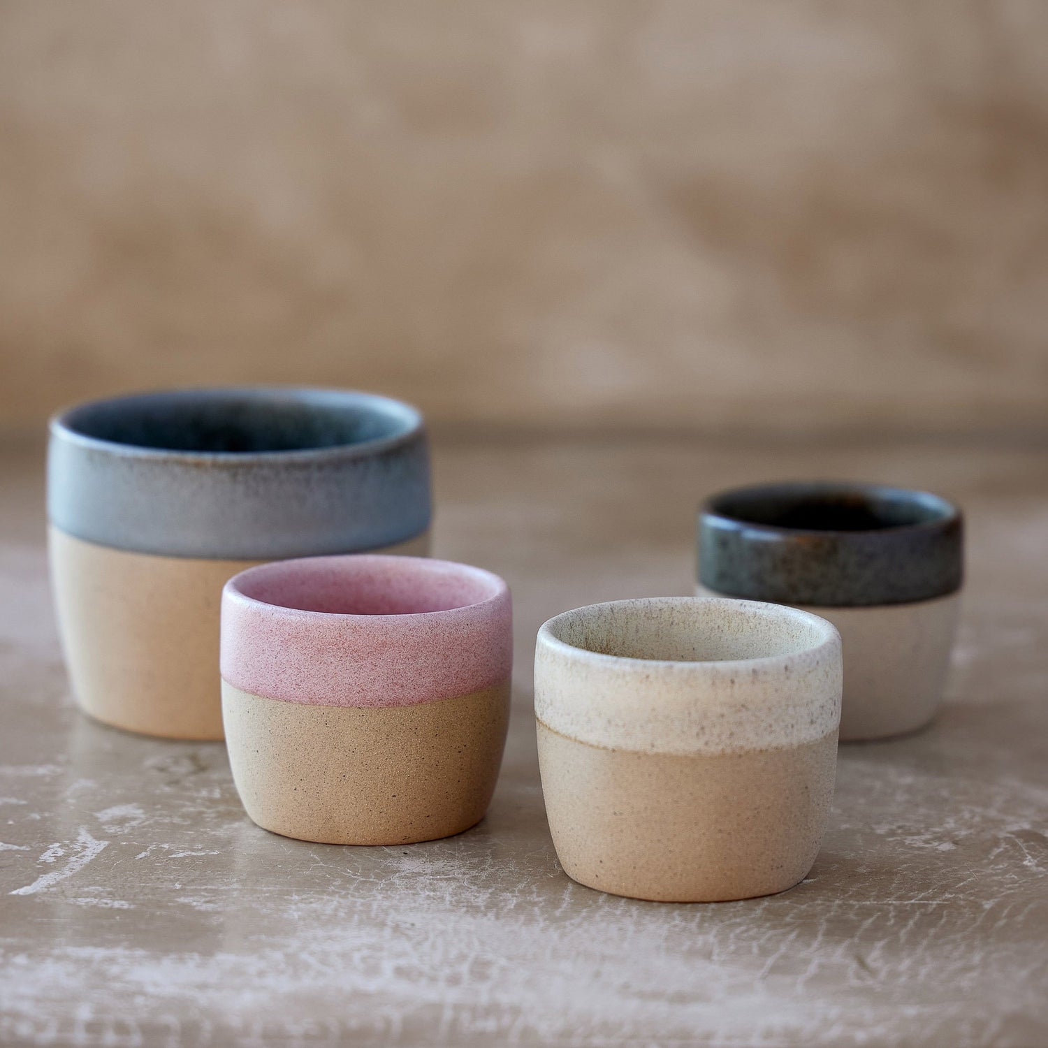 Areia Becher groß Creme