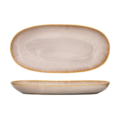 Amazonia Servierplatten Creme I 2 teiliges Set