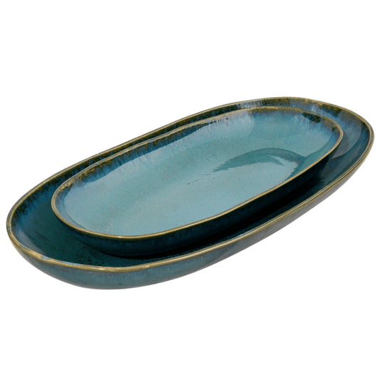 Amazonia Servierplatten Grün I 2 teiliges Set
