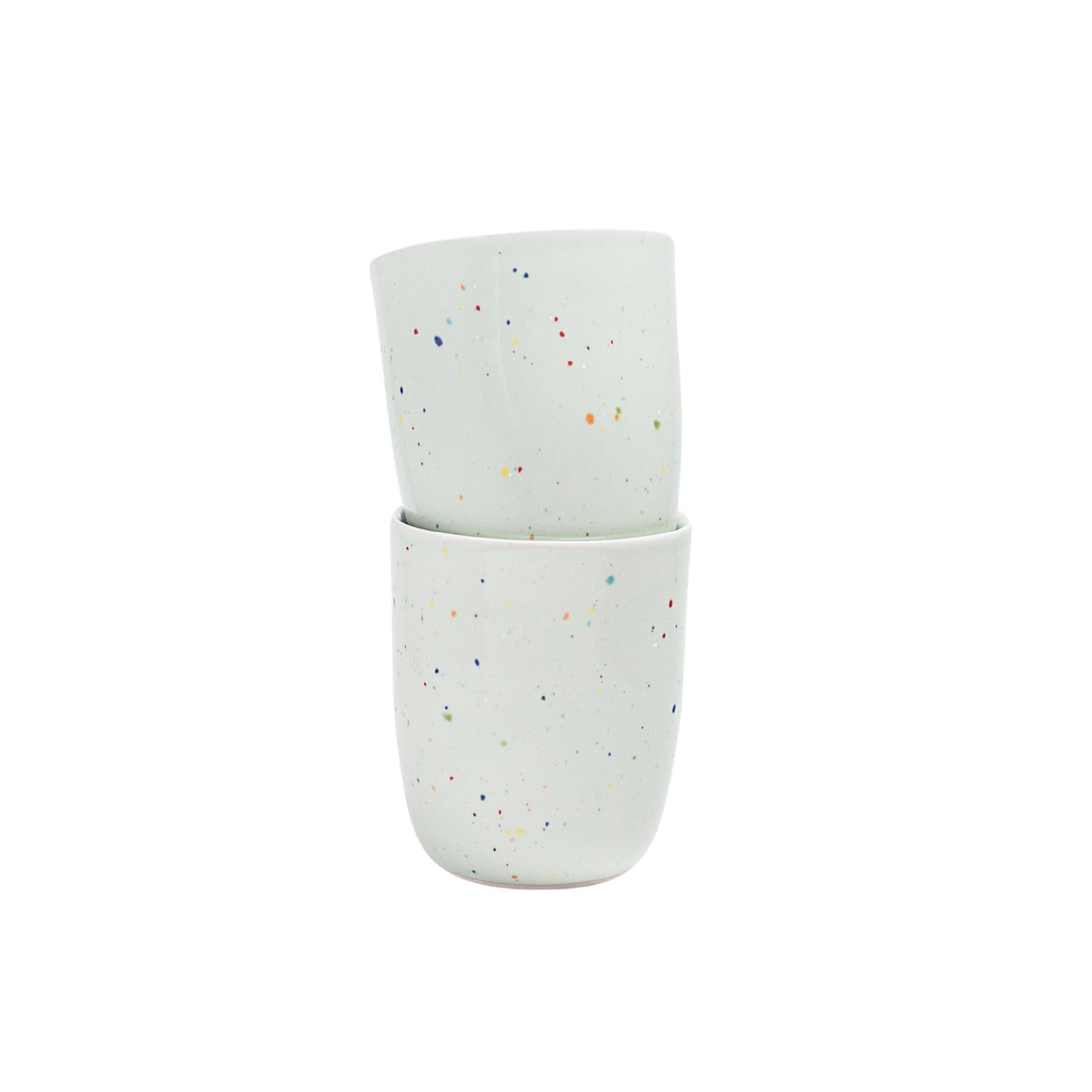 Primavera Keramik Becher Grün