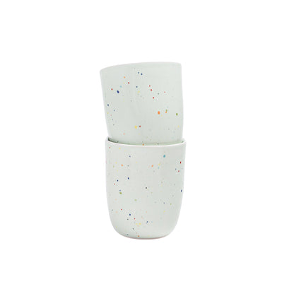 Primavera Keramik Becher Grün