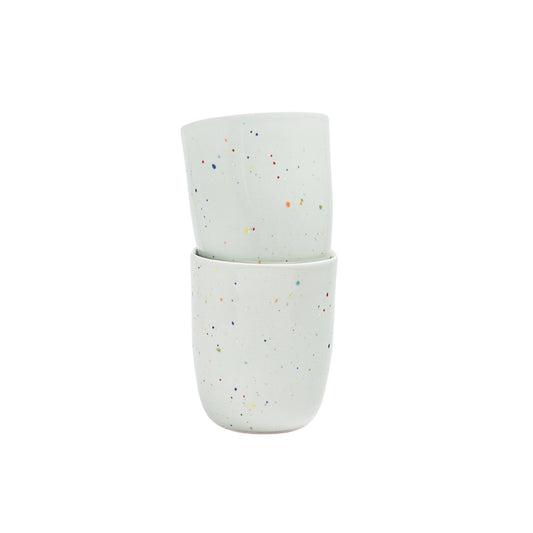 Primavera Keramik Becher Grün