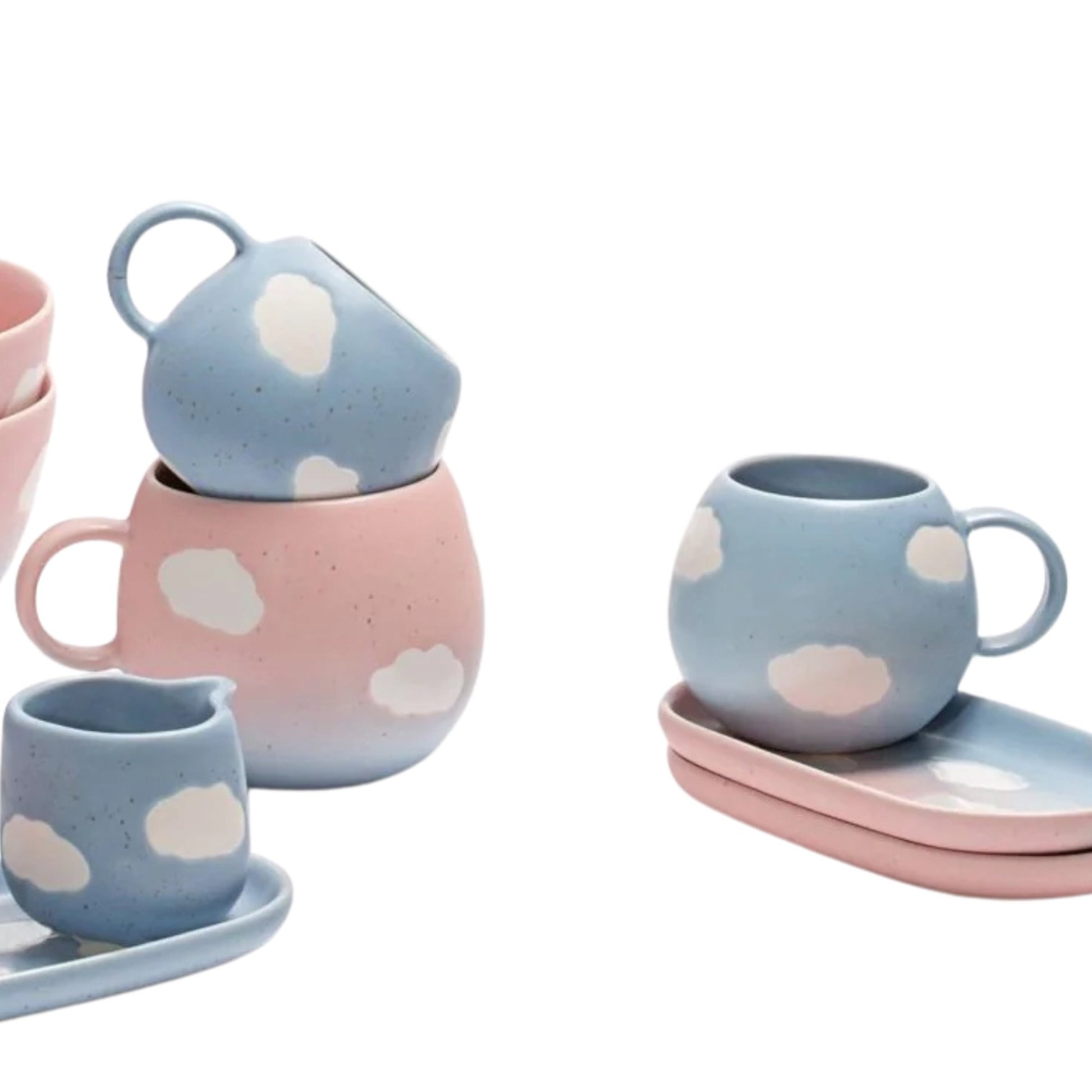 Porto Keramik Tasse groß Rosa