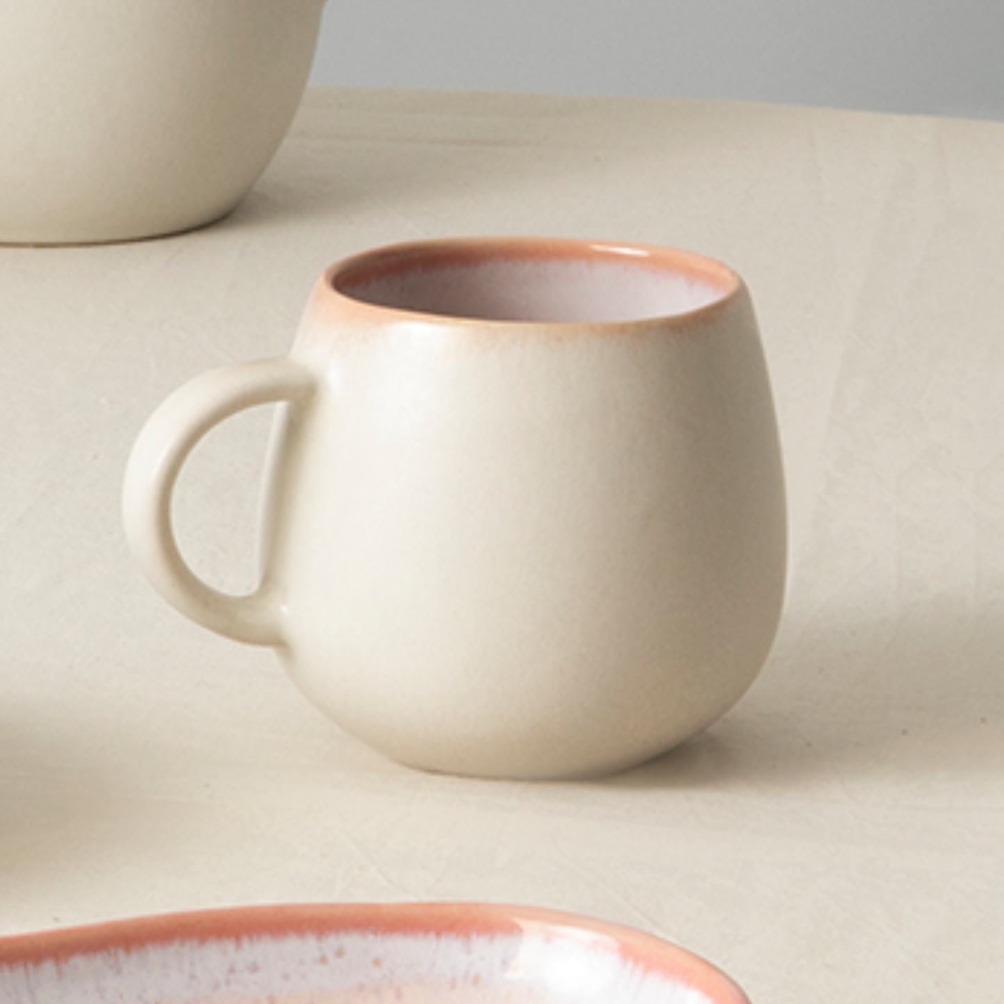 Aurora Keramik Tasse groß Rosa