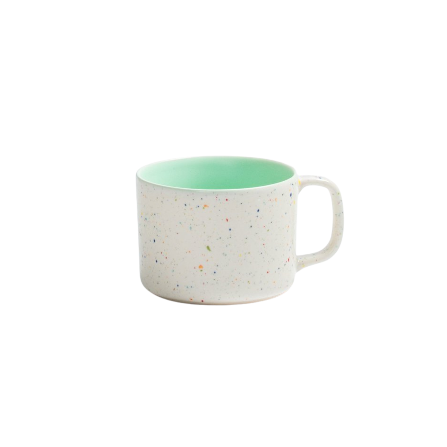 Keramik Tasse Breeze Party Weiß-grün – 450 ml | Egg Back Home