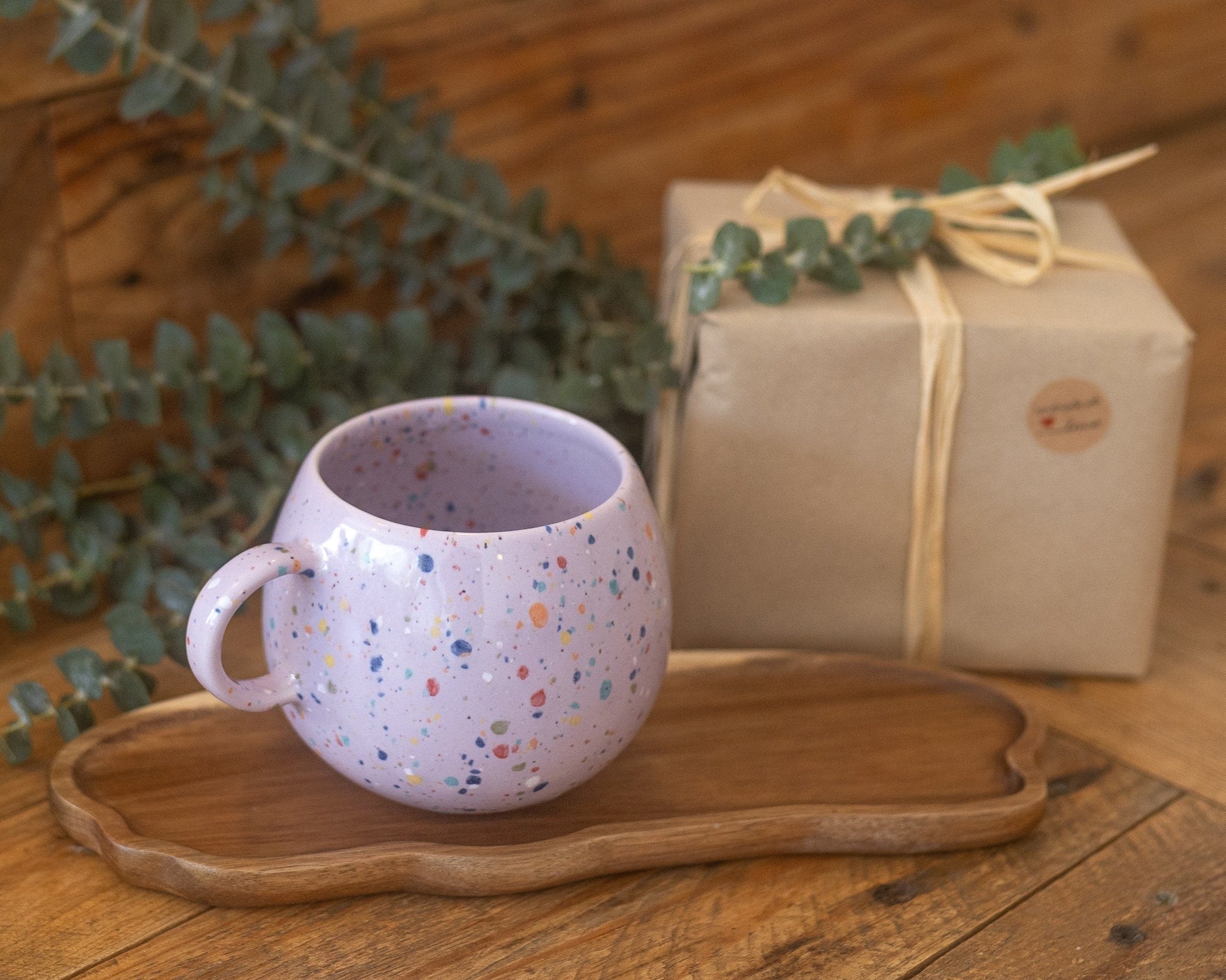 Primavera Keramik Tasse groß Lila