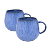 blaue keramik tasse