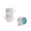 keramik tasse comporta türkis pink