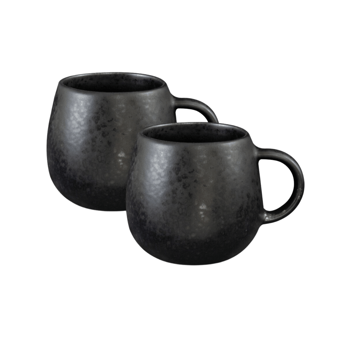 schwarze keramik tasse aus portugal