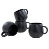 schwarze keramik tasse aus portugal