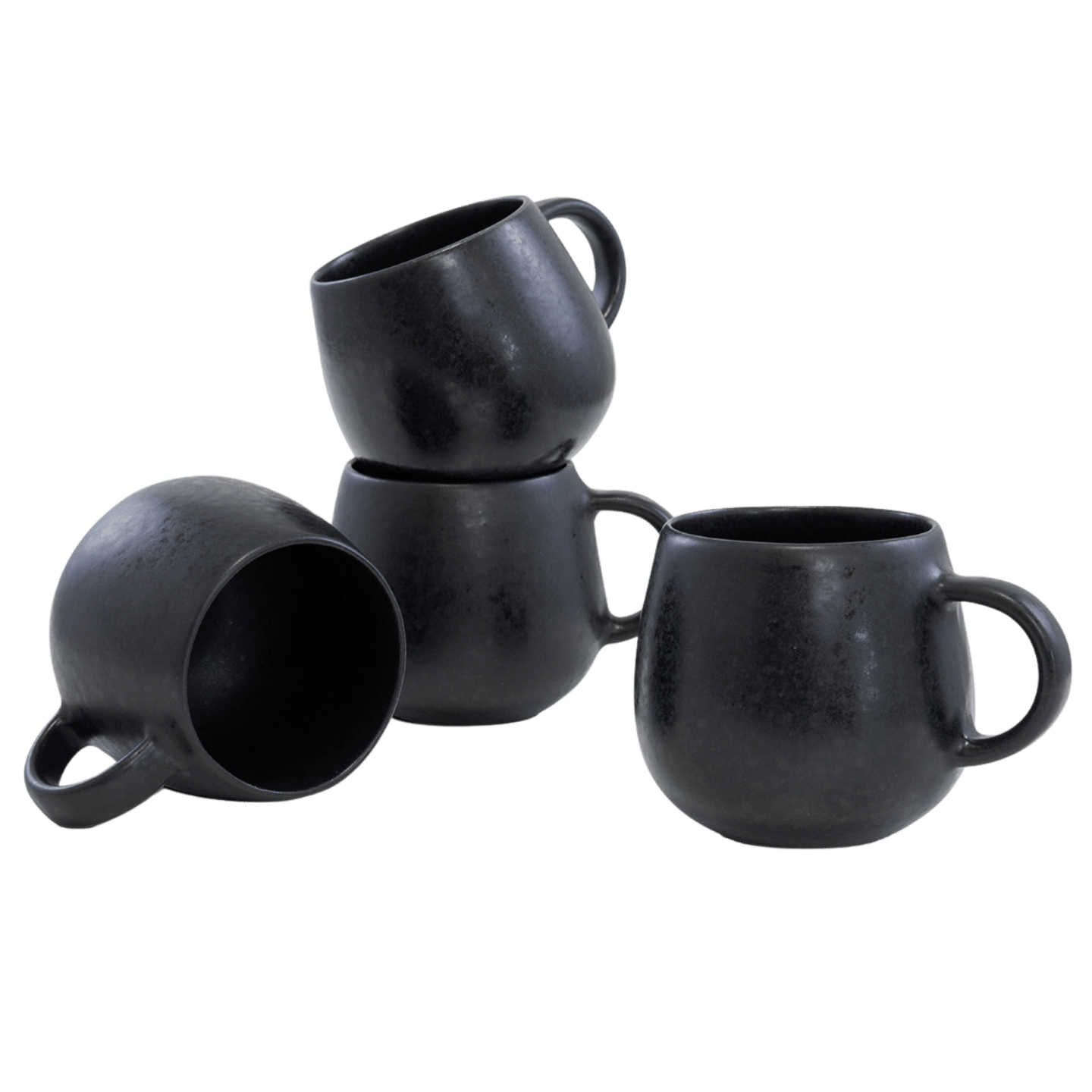 schwarze keramik tasse aus portugal