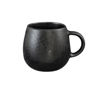 schwarze keramik tasse aus portugal