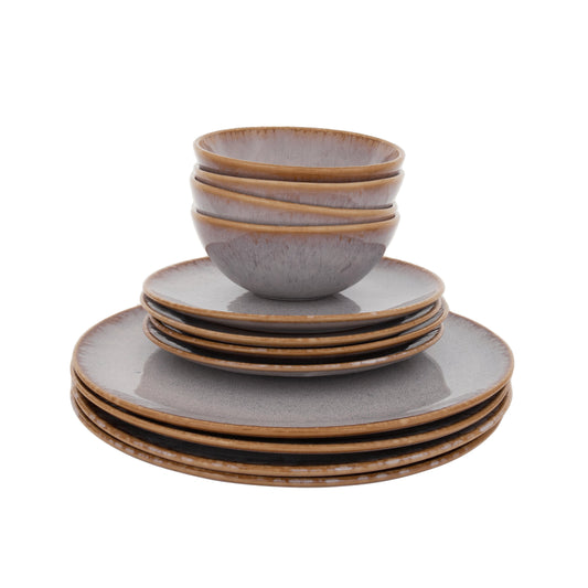 Amazonia Teller & Schalen Set Creme I 12 teiliges Set