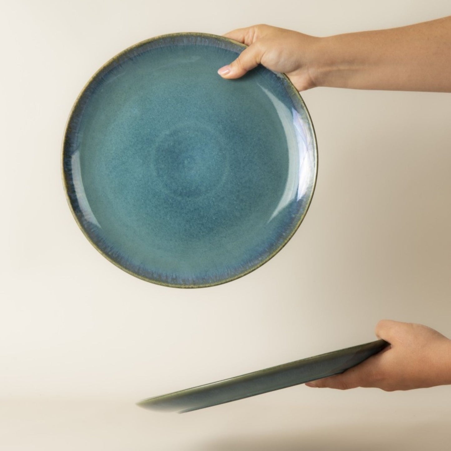 Amazonia Teller Set Grün I 12 teiliges Set