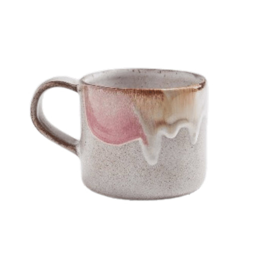 Faro Keramik Tasse groß Rose Creme