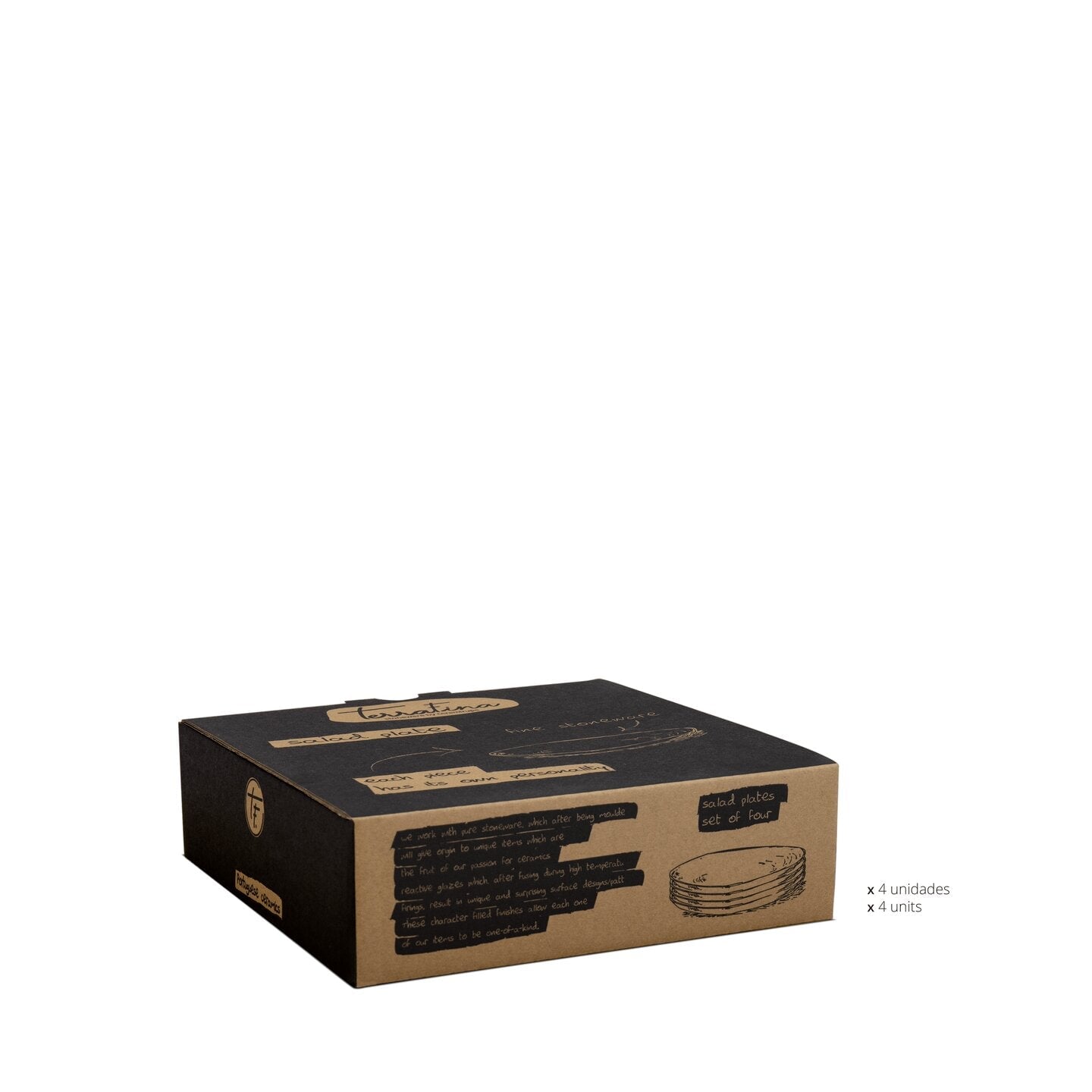 Amazonia Teller klein Creme I 4 Stück