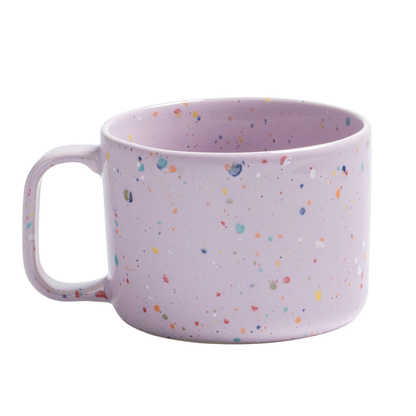 Keramik Becher mit Henkel New Party Lila – 450 ml | Egg Back Home